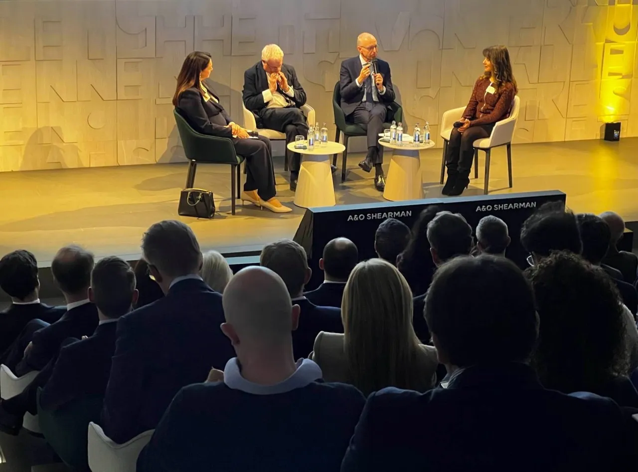 Panel discussion on stage — The Future of Education in the Age of AI, Luxembourg