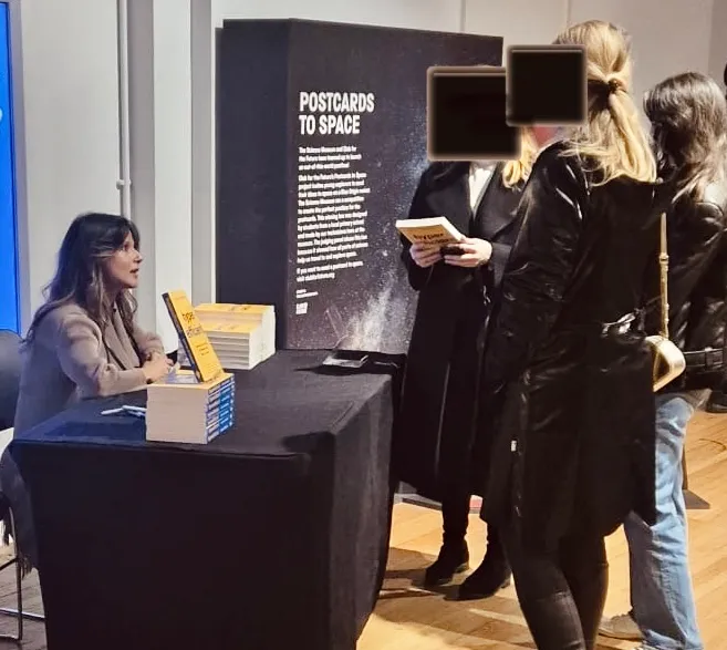Book signing at the Science Museum, London